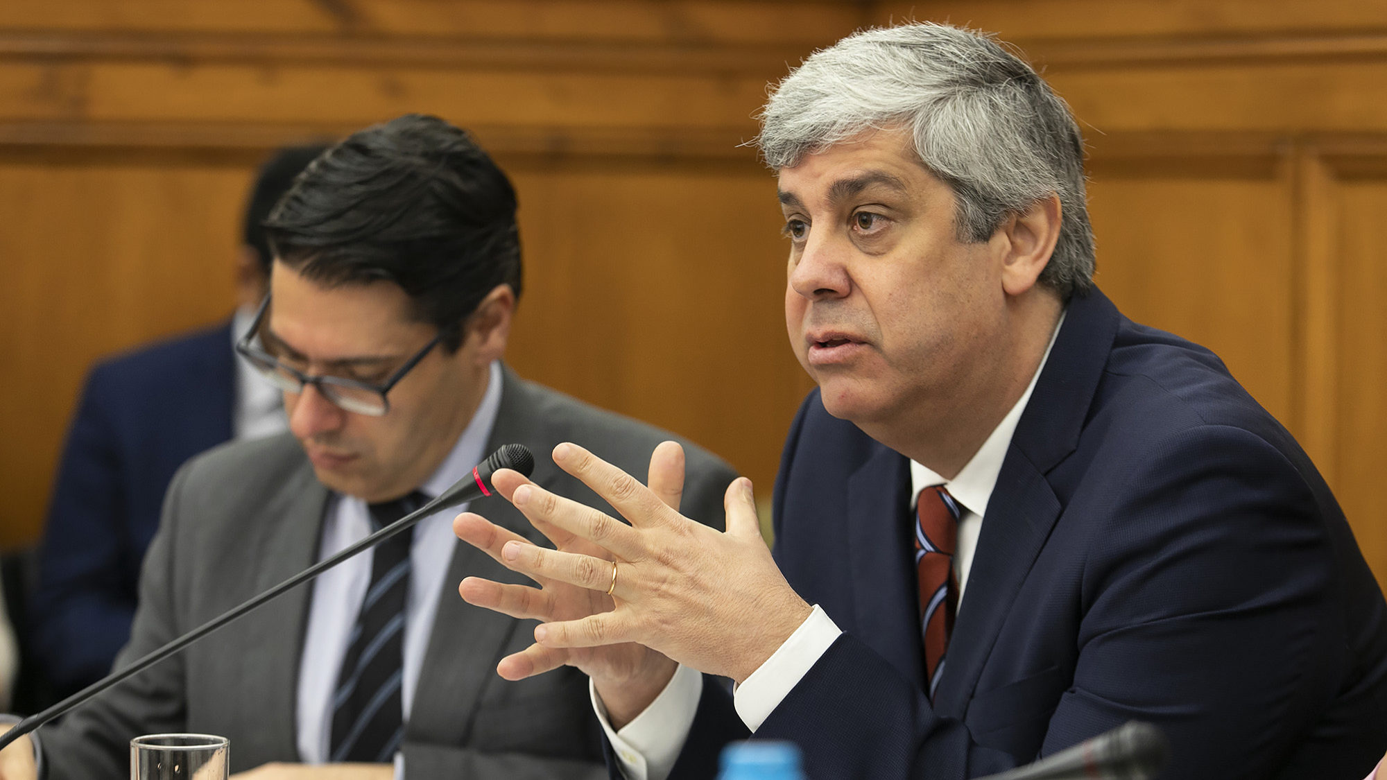 O ministro das Finanças Mário Centeno em audição sobre a gestão da CGD - 30JAN19