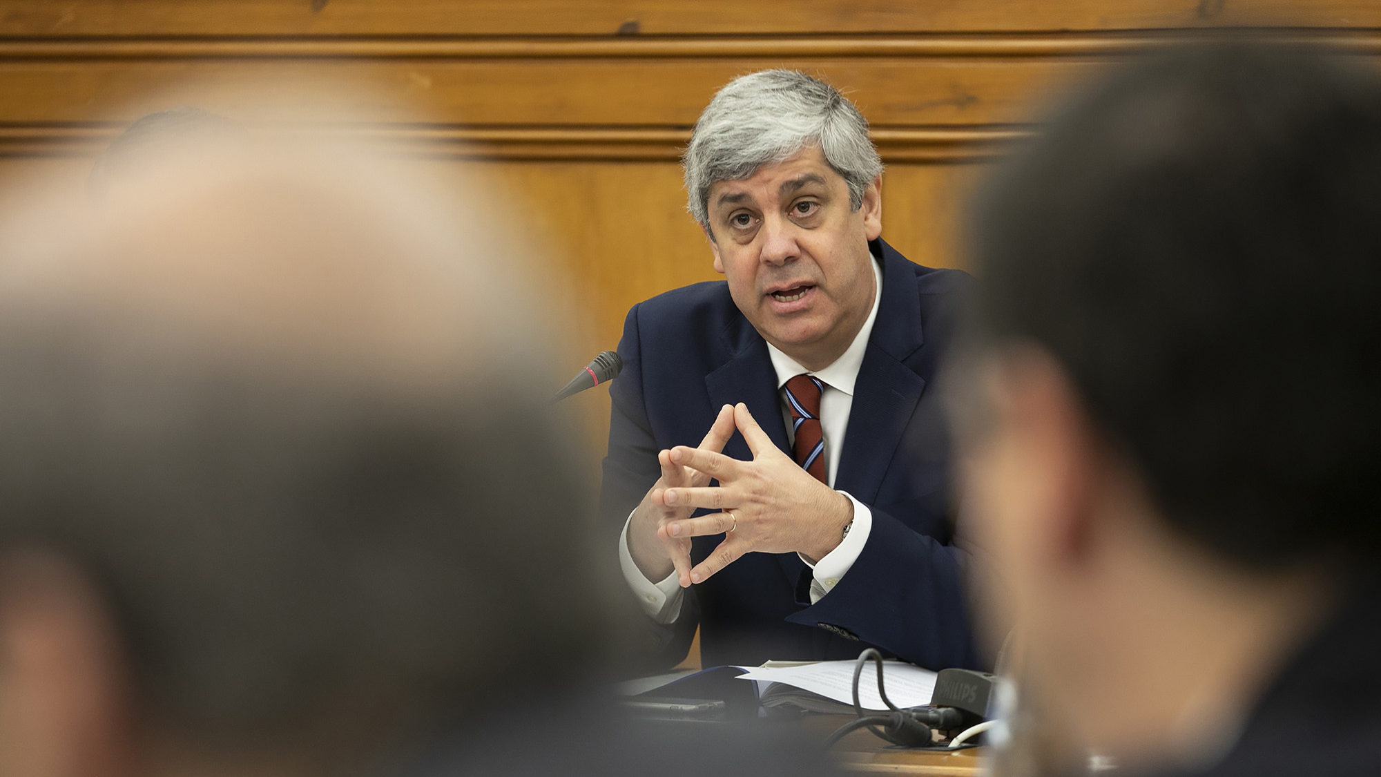 O ministro das Finanças Mário Centeno em audição sobre a gestão da CGD - 30JAN19