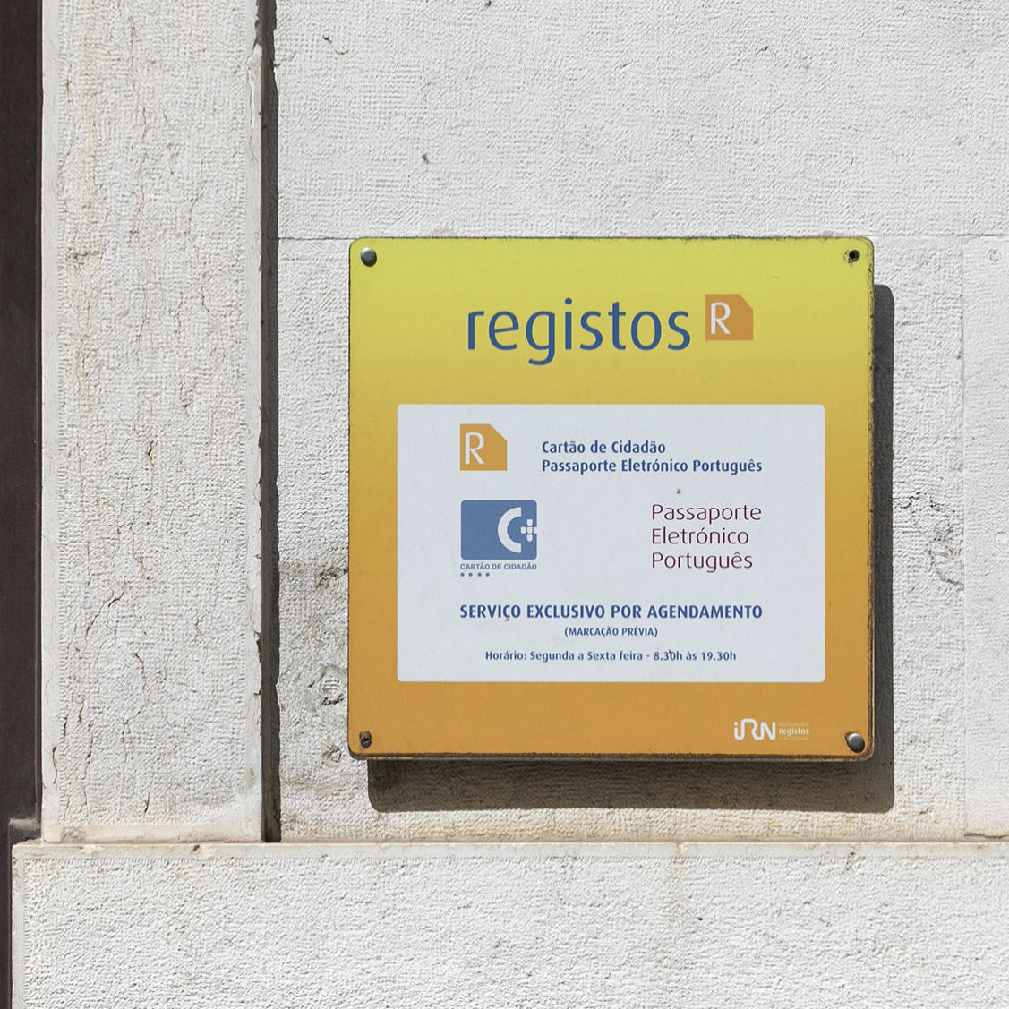 Instituto dos Registos e Notariado - balcão Lisboa-Boa Hora - 08JUL19