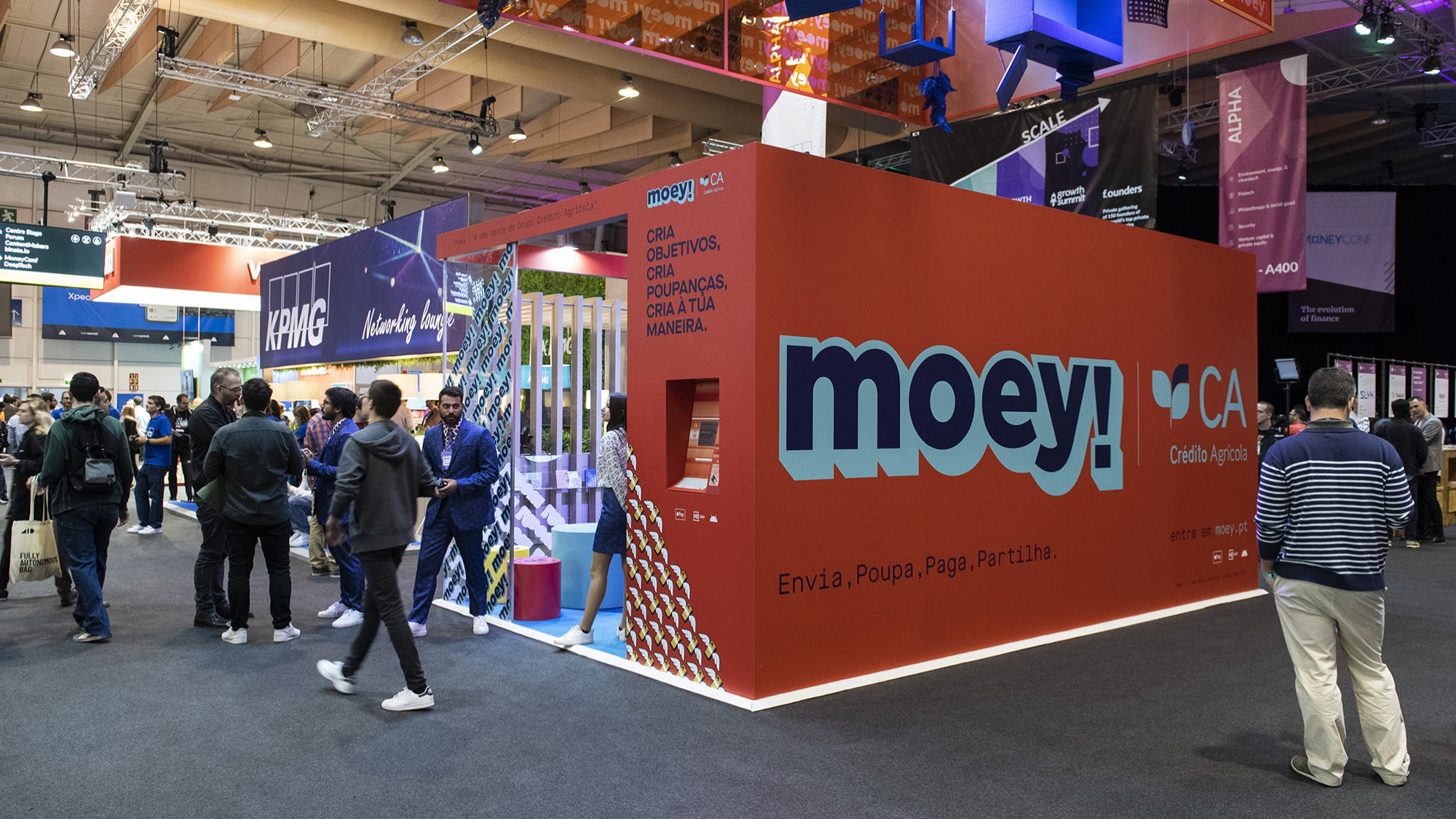 Stand da Moey/Crédito Agrícola no Web Summit 2019 - 06NOV19