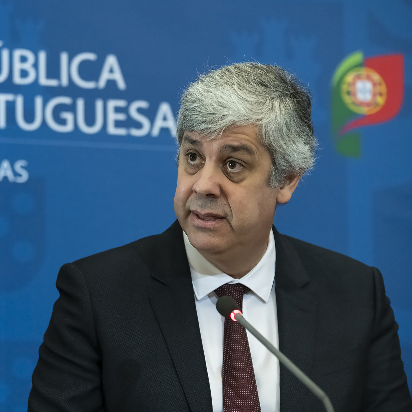 O Ministro das Finanças, Mário Centeno, apresenta em conferência de imprensa o Orçamento do Estado 2020 - 17DEZ19