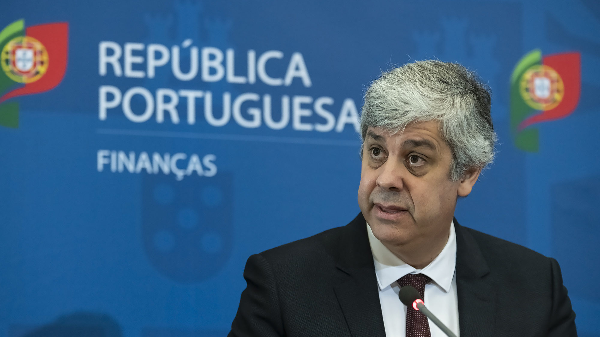 O Ministro das Finanças, Mário Centeno, apresenta em conferência de imprensa o Orçamento do Estado 2020 - 17DEZ19