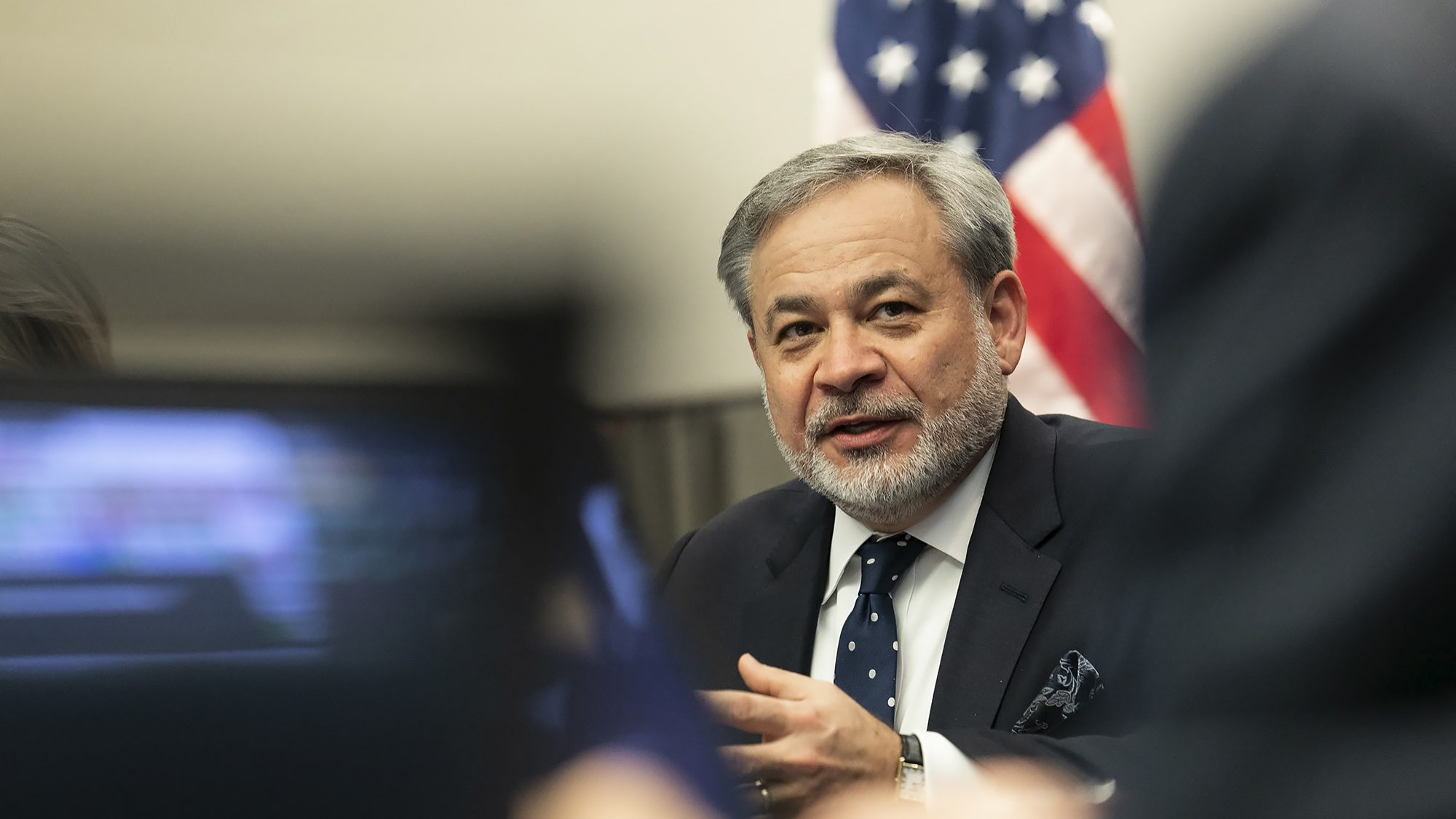 Dan Brouillette, Secretário de Estado da Energia dos Estados Unidos, em conferência de imprensa -13FEV20