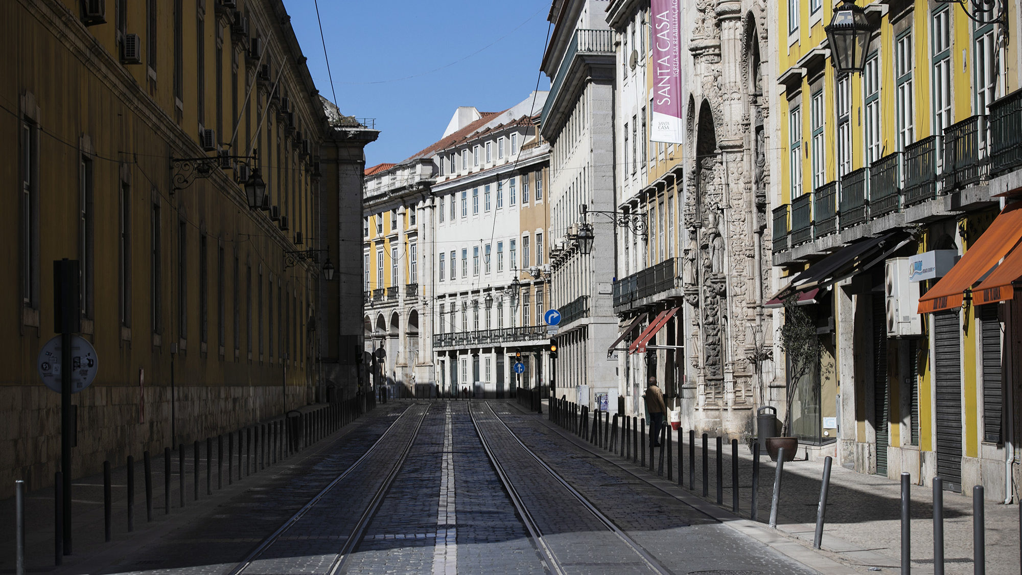 Lisboa deserta durante a pandemia de Covid19 - 31MAR20