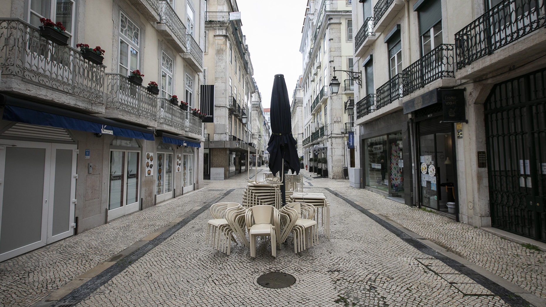 Lisboa deserta durante a pandemia de Covid19 - 31MAR20