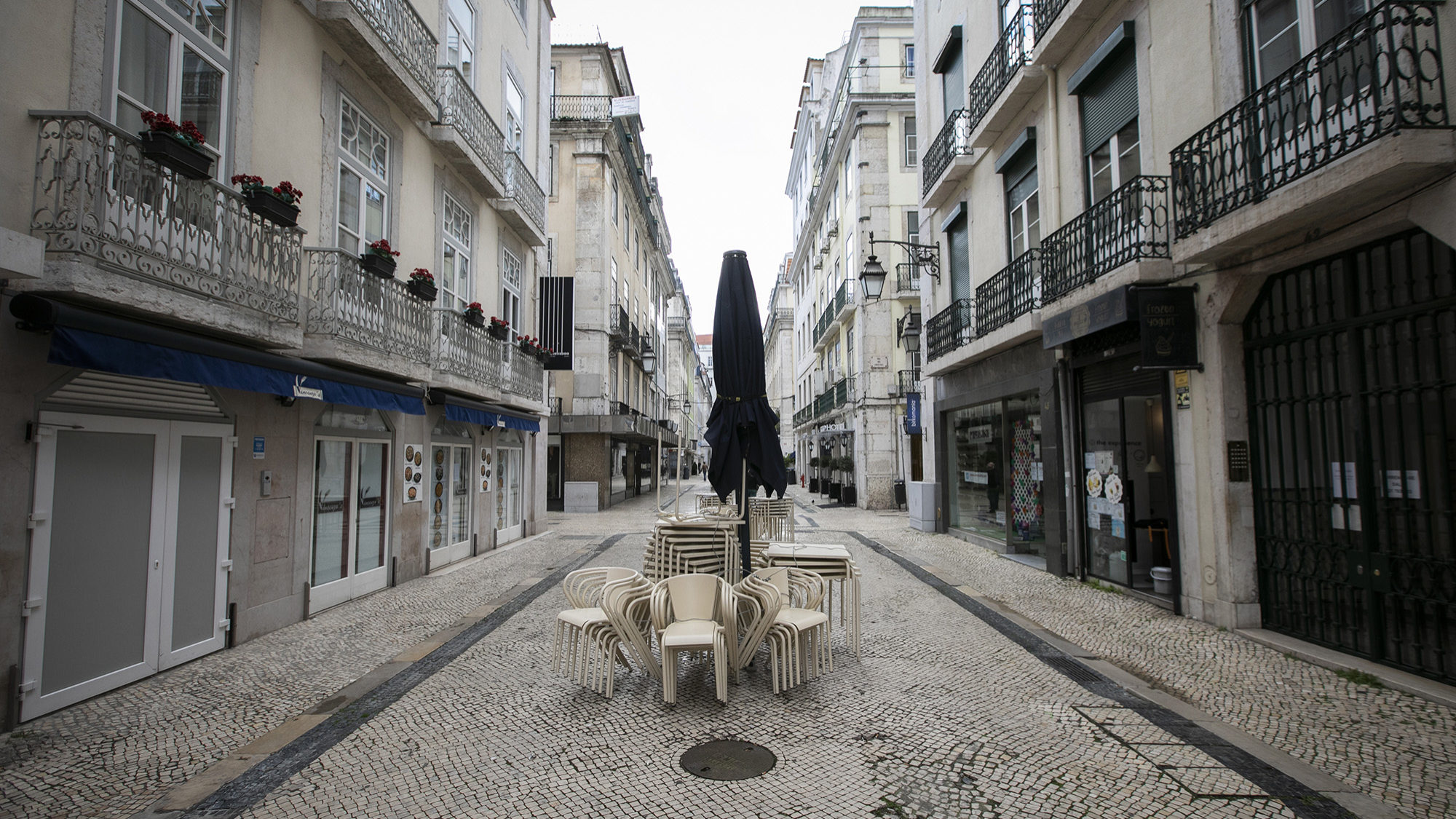 Lisboa deserta durante a pandemia de Covid19 - 31MAR20