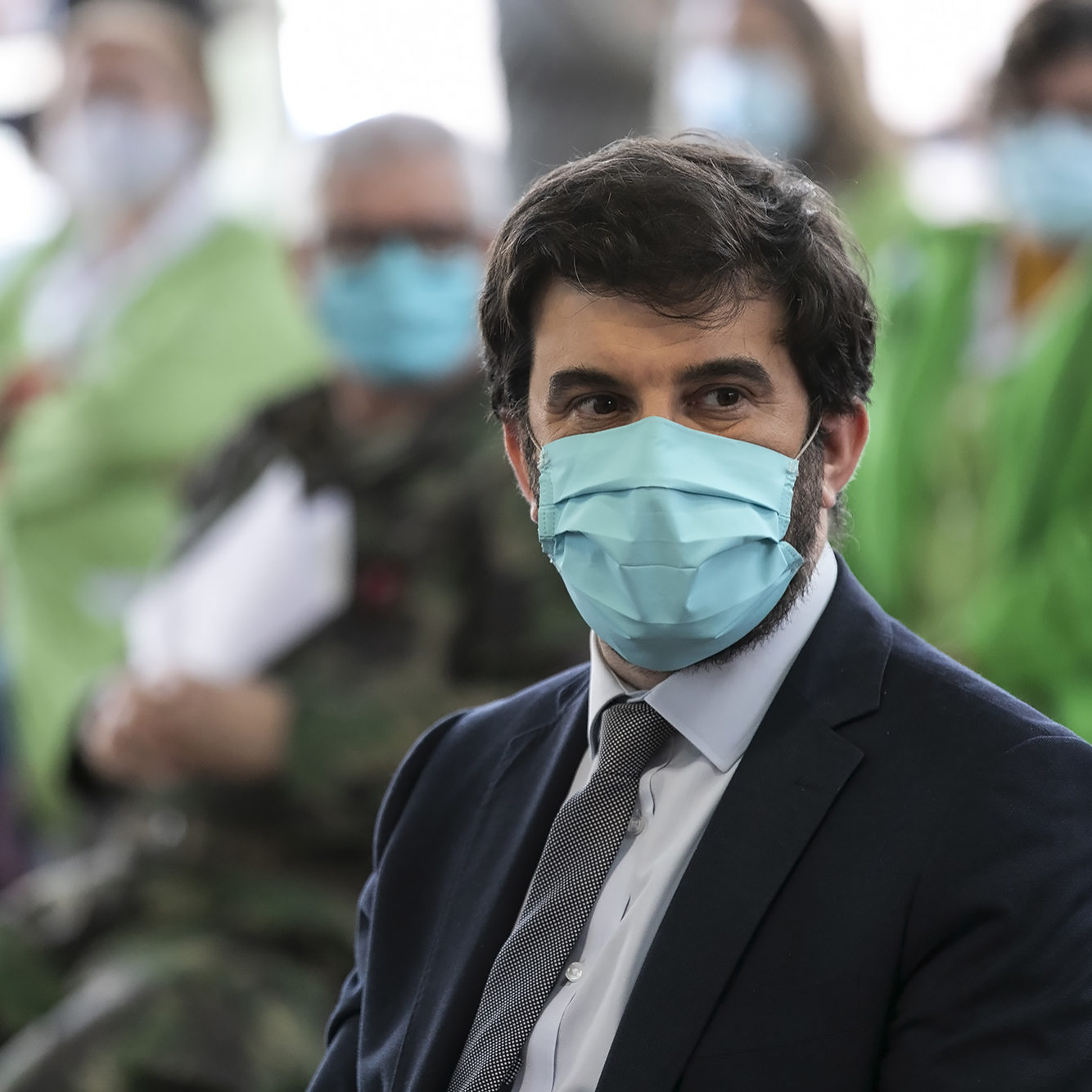 Forças Armadas realizam ação de desinfeção na Escola Secundária da Amadora - 29ABR20