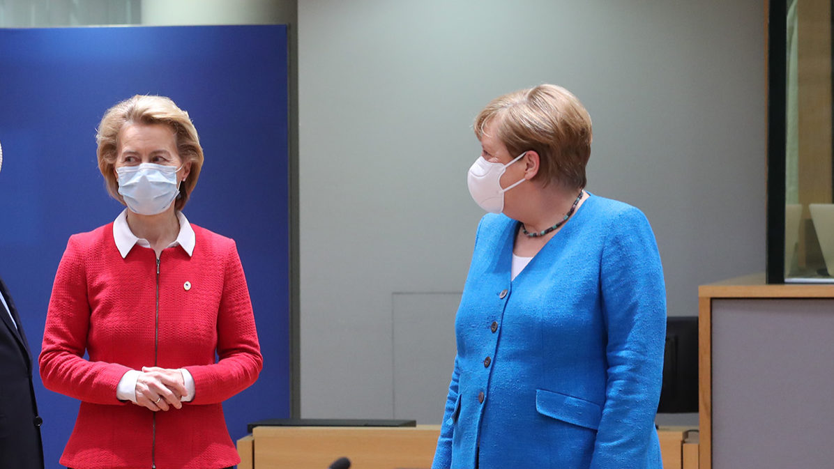 Cimeira europeia para aprovação do pacote de ajuda financeira aos países da União Europeia no pós pandemia