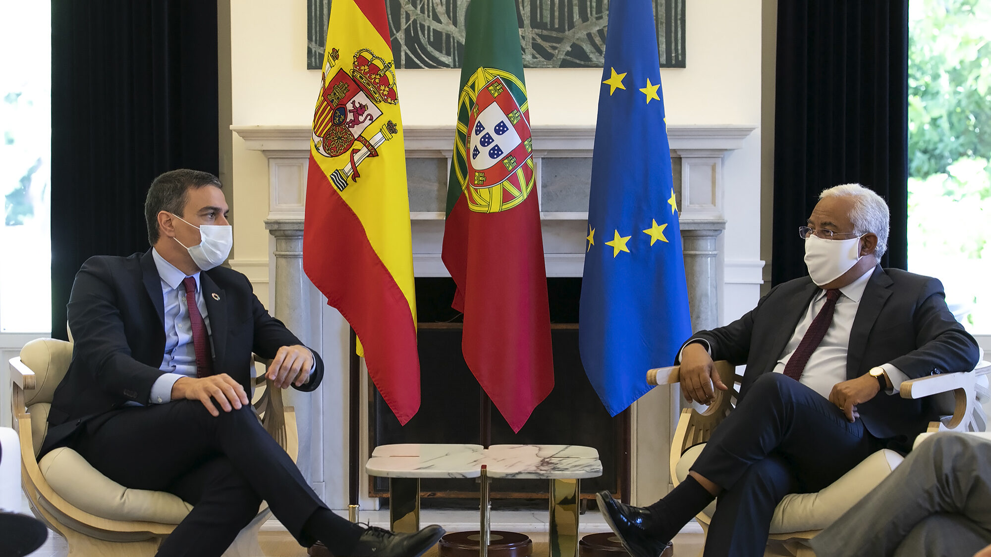 António Costa recebe Pedro Sanchéz em São Bento - 06JUL20