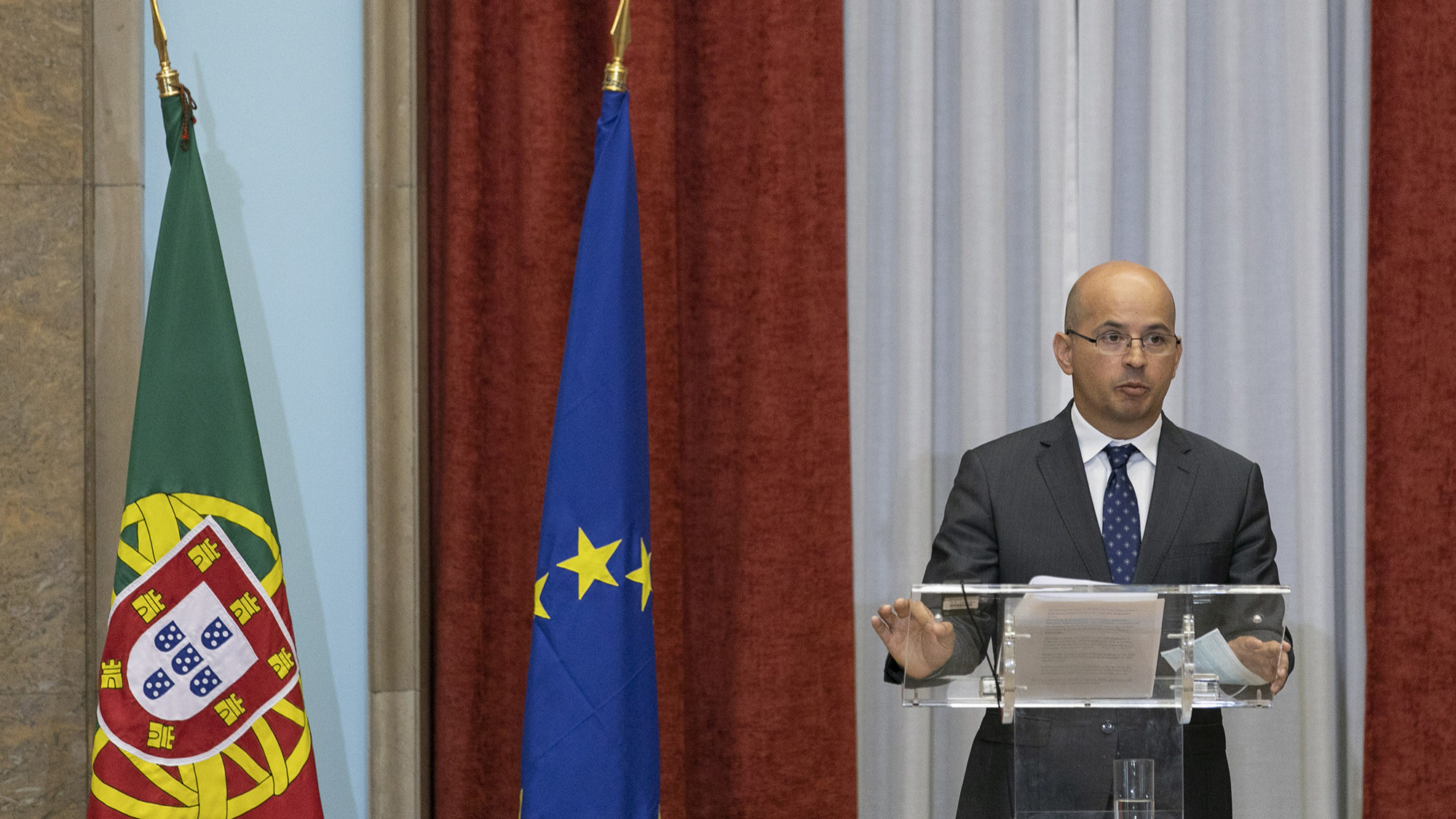 Tomada de posse do novo Governador do Banco de Portugal, Mário Centeno - 20JUL20