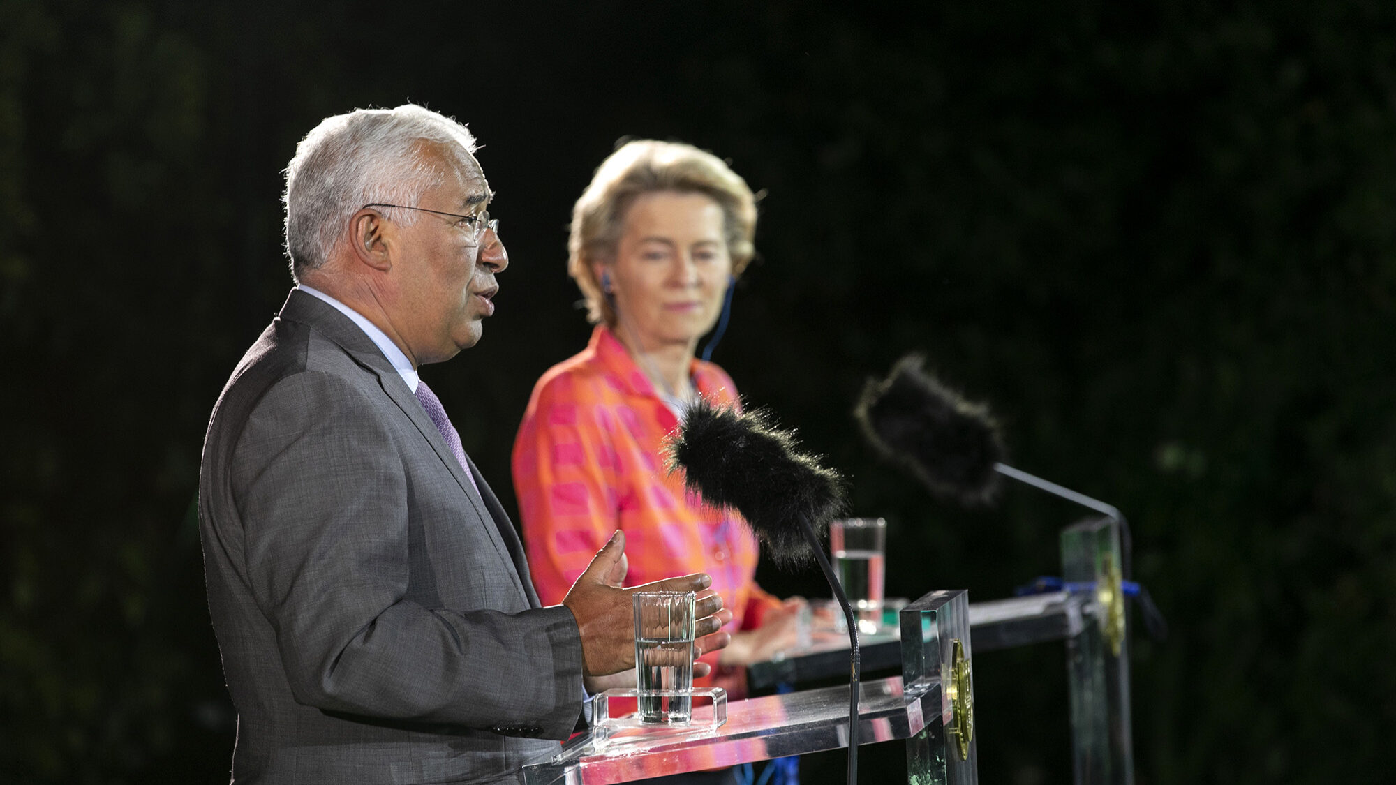 António Costa recebe a presidente da Comissão Europeia Ursula Von Der Leyen no Palácio de São Bento - 28SET20