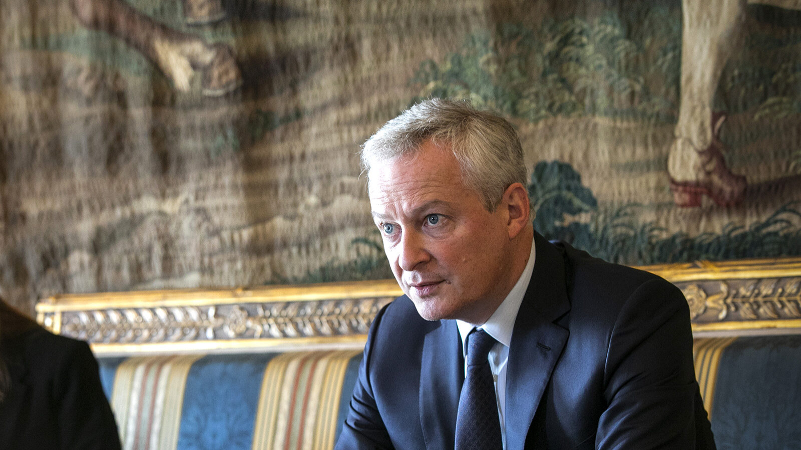 Bruno Le Maire, Ministro das Finanças de França, em conversa informal com os jornalistas - 03DEZ20
