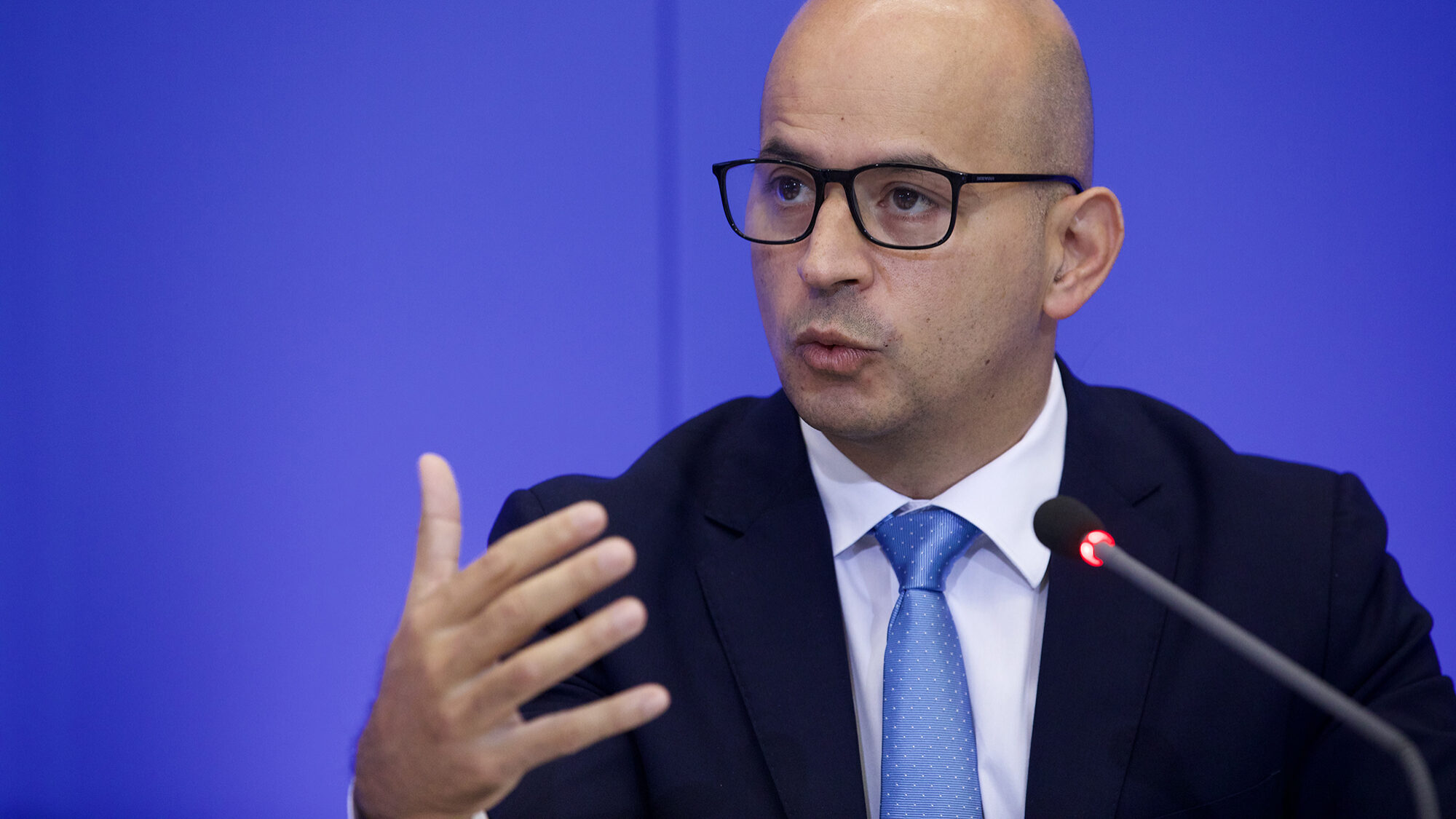 Conferência de imprensa de apresentação da proposta de Orçamento do Estado 2022 no Ministério das Finanças - 12OUT21