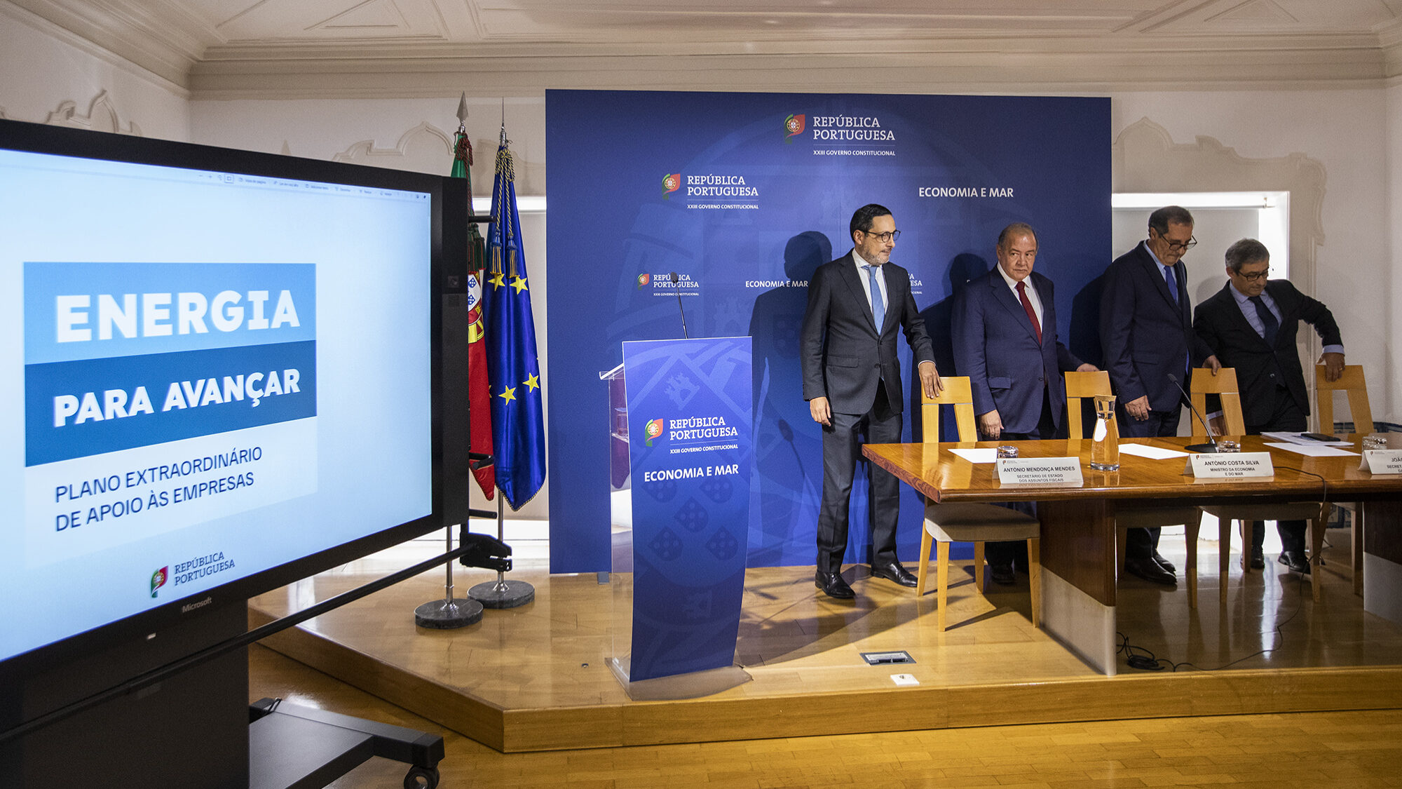 Governo apresenta plano extraordinário de apoio às empresas - 15SET22