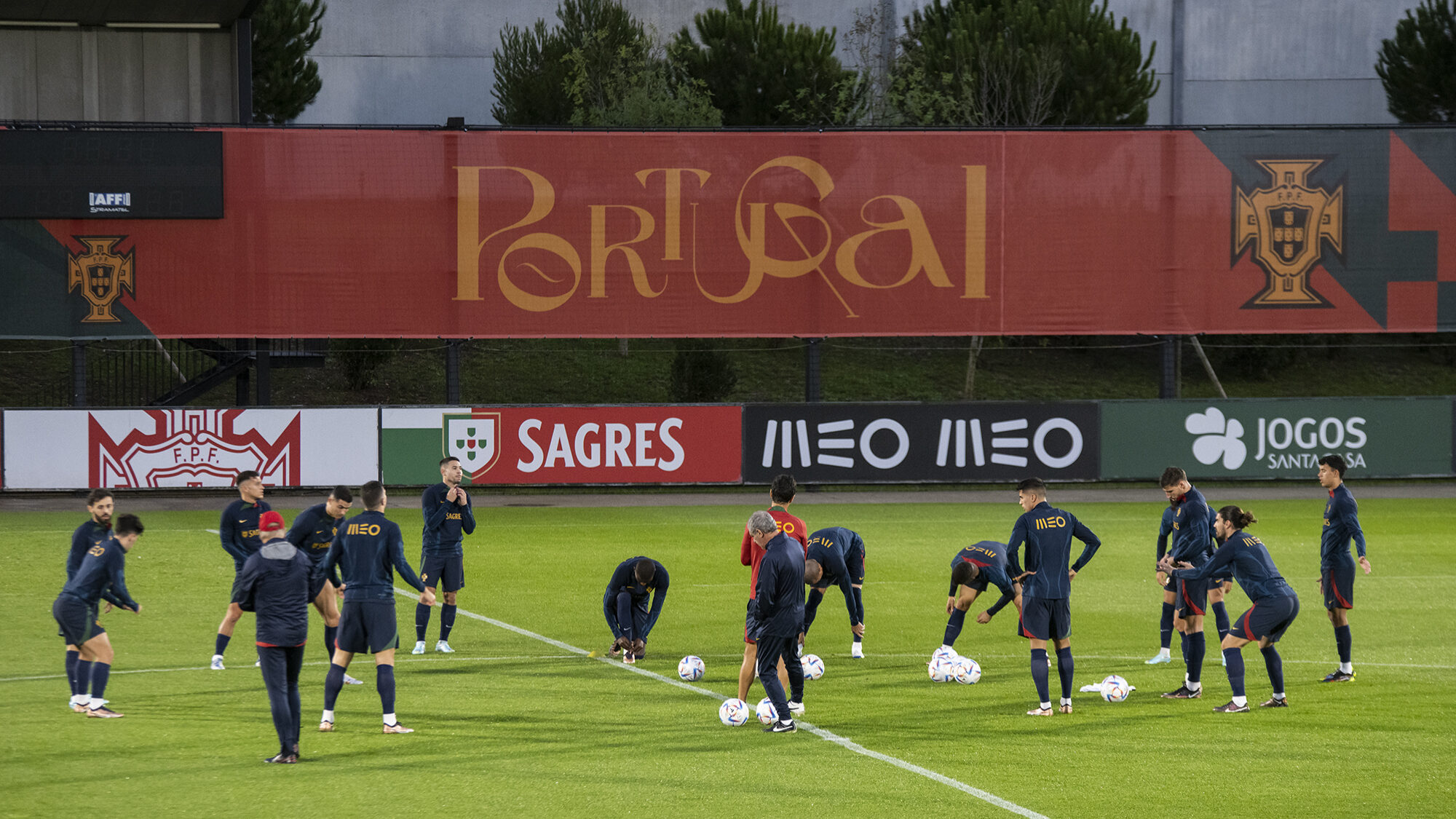 Treino da seleção nacional na Cidade do Futebol - 14NOV22