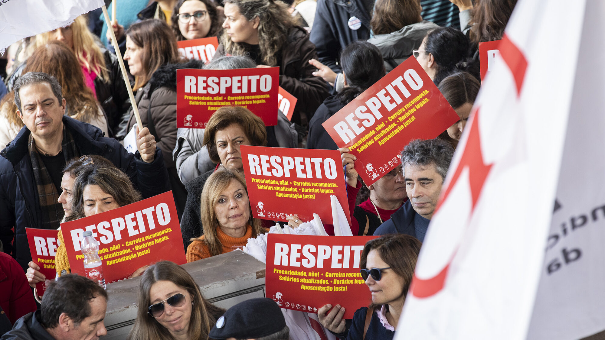 Manifestação de professores em frente ao Ministério da Educação - 20JAN23