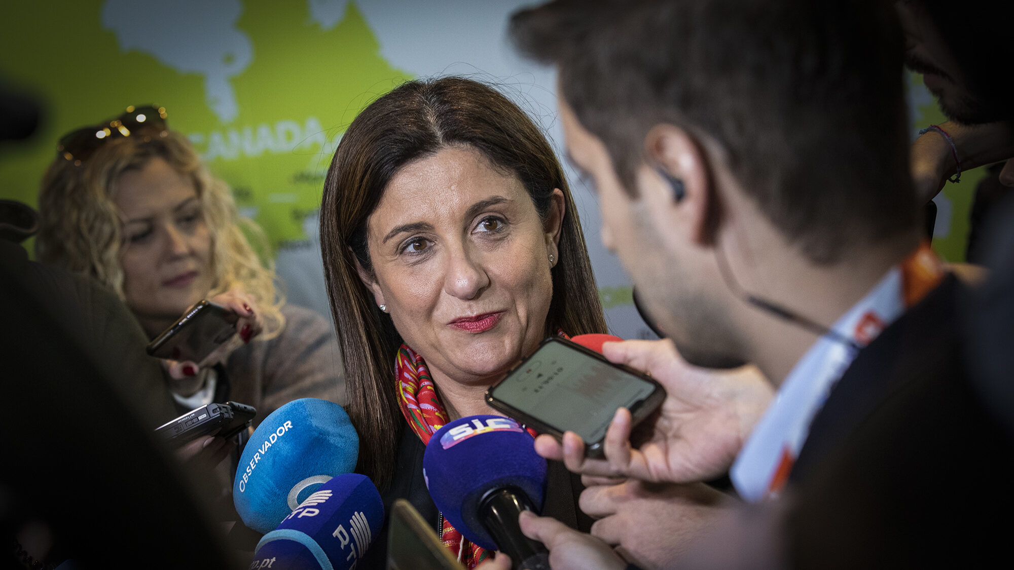 Christine Ourmières-Widener, CEO da TAP, em declarações à imprensa - 02MAR23