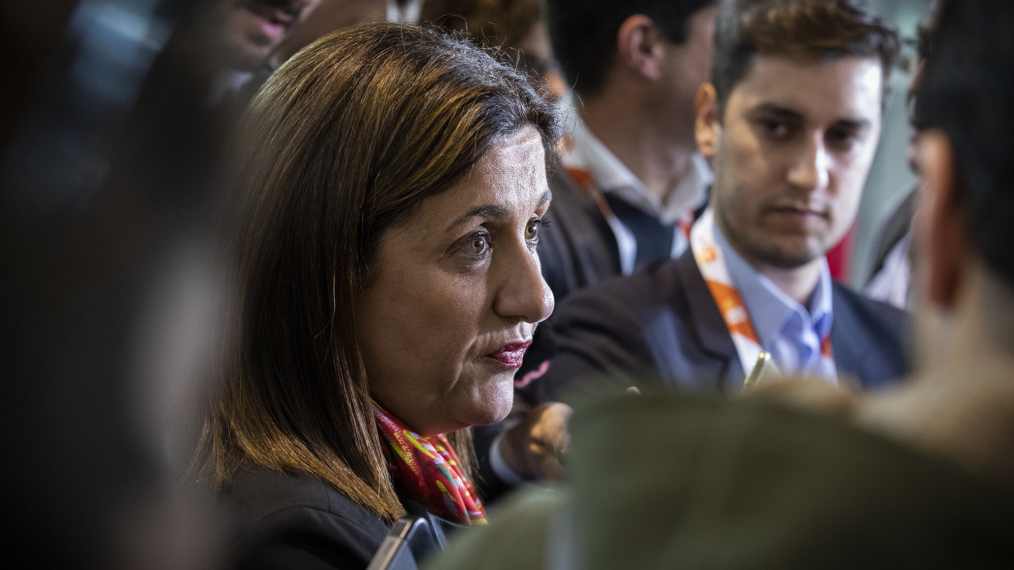 Christine Ourmières-Widener, CEO da TAP, em declarações à imprensa - 02MAR23