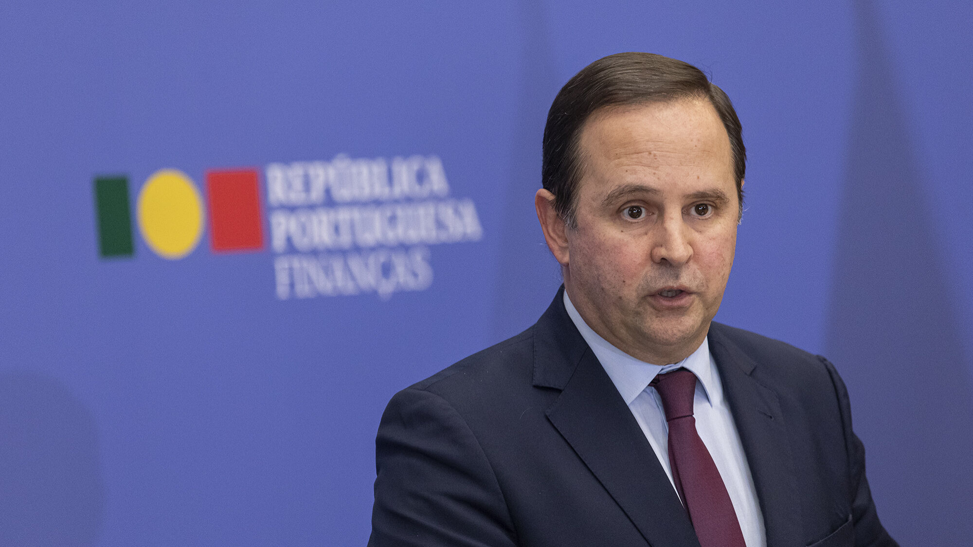 Conferência de imprensa do ministro das Finanças, Fernando Medina, na sequência da divulgação, pelo Banco de Portugal, da nota estatística sobre dívida pública - 01FEV24