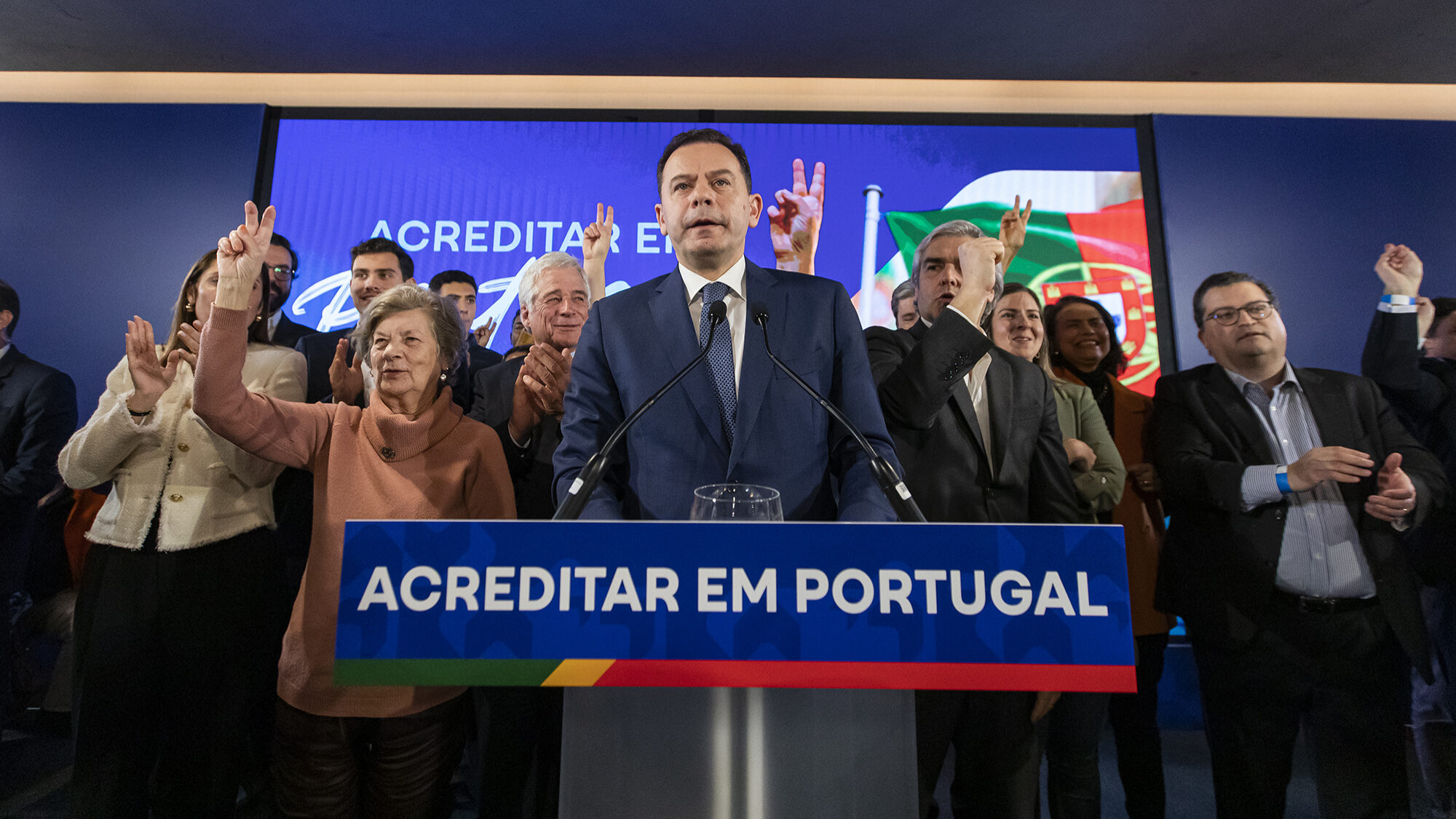 Legislativas 2024: Luís Montenegro discursa depois da vitória nas eleições legislativas - 11MAR24