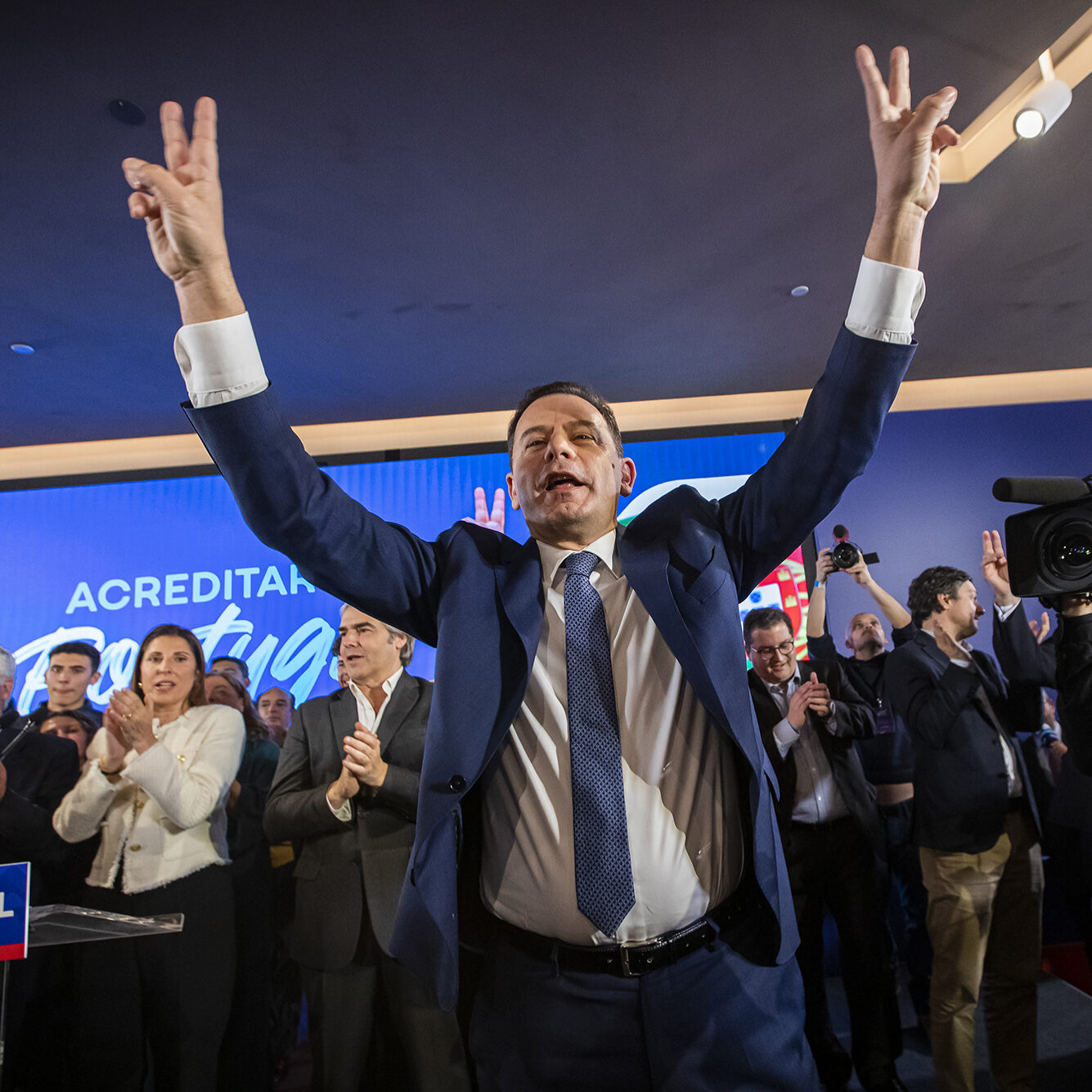 Legislativas 2024: Luís Montenegro discursa depois da vitória nas eleições legislativas - 11MAR24