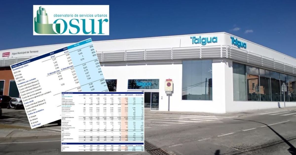 OSUR assinala que a gestão pública da Taigua em Terrassa aumenta as ...
