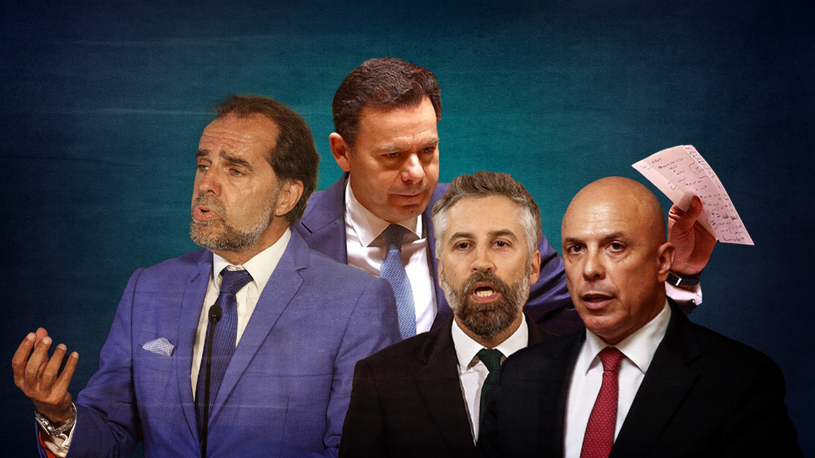 Luís Montenegro, Miguel Albuquerque, Pedro Nuno Santos e Paulo Cafôfo