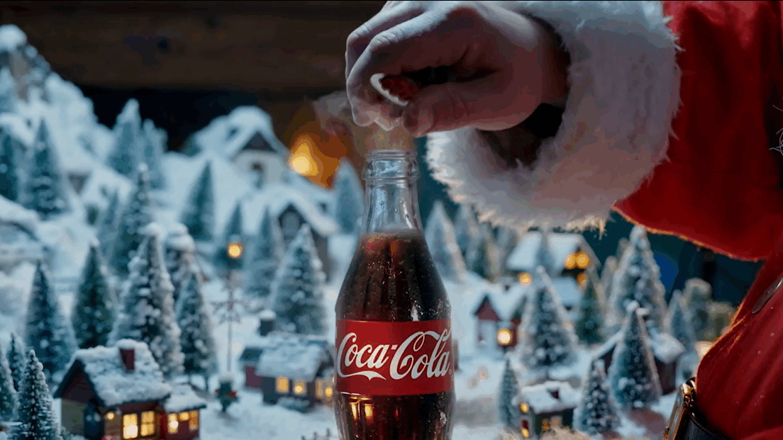 A Coca-Cola aposta em inteligência artificial no seu anúncio de 2025